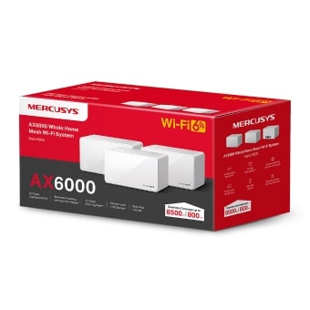 Mercusys Halo H90X(3-pack) AX6000 Whole Home Mesh WiFi 6 System Mercusys Halo H90X(3-pack) AX6000 Whole Home Mesh WiFi 6 System